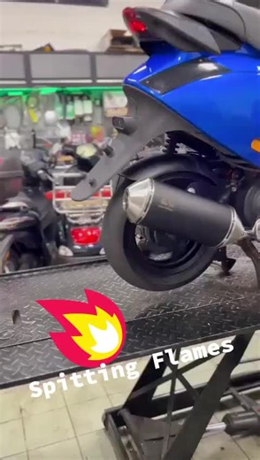 Piaggio Zip 4 Stroke Turbo Kit Exhausts for Spitting Flames