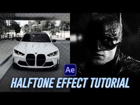 How To Create Halftone Effect | After Effects Tutorial