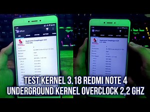 TEST KERNEL OC/OVERCLOCK 2,2 GHZ REDMI NOTE 4 ANDROID 10 CORVUS 9.0 ENDGAME UNDERGROUND 3.18