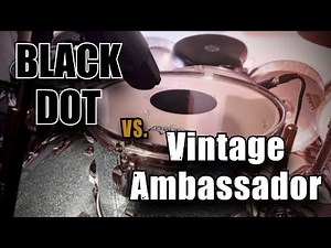 DRUM HEAD TO HEAD // Remo Vintage Ambassador vs. Remo Controlled Sound