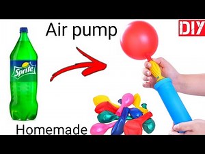 Make homemade balloon pump with plastic bottle DIY