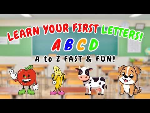 ABC Words for Kids | A to Z Alphabet Words | Nursery Rhymes & Learning Video