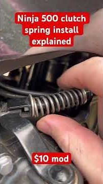 Ninja 500 ninja 400 clutch spring mod install explanation $10 mod #tips #ninja