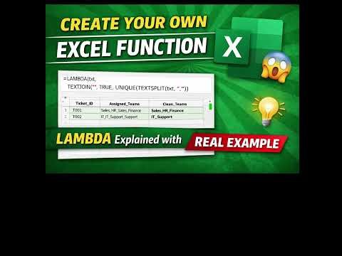 Lambda #ExcelLAMBDA #AdvancedExcel #JAExcel