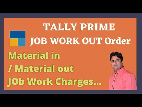 How to Create Job work Out Order Process in Tally Prime - Job Work out Order Tutorial in Tally Prime