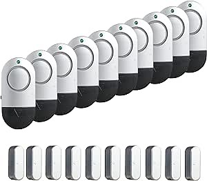 Amazon.com: Window Alarm Sensors, Door Alarms for Home Security Loud, 120DB Pool Window and Door Alarms for Kids Safety (10 Pack) : Electronics