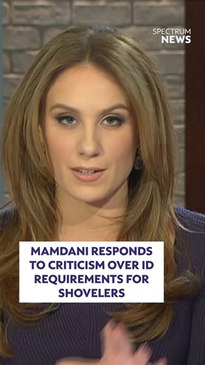 During a conversation with Shannan Ferry, Mayor Zohran Mamdani responded to critics pushing back against ID requirements for the city’s emergency snow shoveler program. | Spectrum News NY1