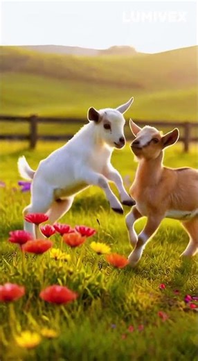 Cutest Farm Animals Playing Together 🐄🐐🐓|Lumivex #cuteanimals #babyanimals #farm