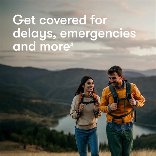 Enjoy RACT Comprehensive Travel Insurance including cancellations, medical emergencies and lost luggage.#" | RACT