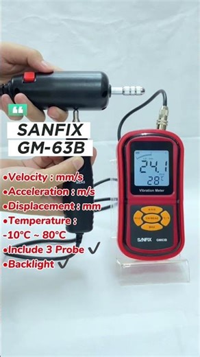 SANFIX & LUTRON VIBRATION METER (SANFIX GM-63B, SANFIX WT-63B, LUTRON VB-8202)