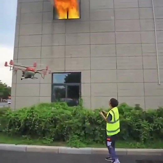 Helio Super-efficient firefighting Drone for high-rise buildings