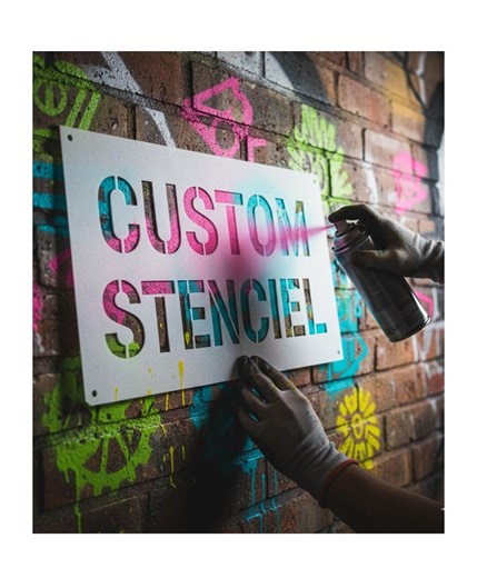 Custom Large Stencil for Spray Paint | DIY Project | Laser Cut Plastic Stencils - Etsy