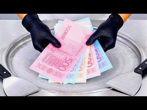 The Most Expensive Ice Cream Rolls In The World??? | ASMR