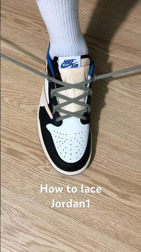 How to lace Nike Air Jordan 1 Low#sneakers #shoes #jordan