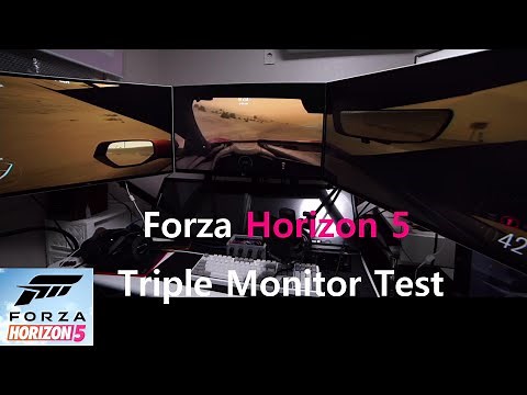 Forza Horizon 5 Triple Monitor Test Methods, pros and cons.