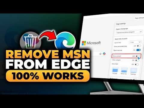 How To Remove MSN From Edge (𝟮𝟬𝟮𝟲) | 100% WORKS | NO Yapping, To The Point! | FAST & EASY
