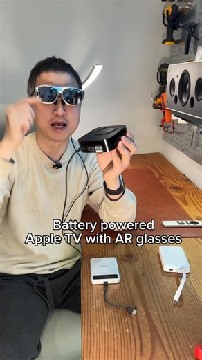 Tools. Electro. DIY on Instagram: "I decided to keep the Apple TV battery external for easy replacement.￼ USB-C powered Apple atv. MagSafe connection to secured the power bank."