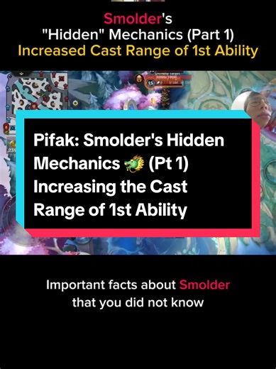 Smolder's Hidden Mechanics 🐲 (Pt 1) Increasing the Cast Range of 1st Ability Super Scorcher Breath. League of Legends: Wild Rift 7.0 #wildrift #smolder #champion #tips #adc