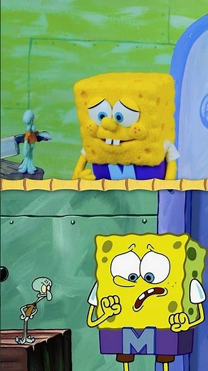 spongebob shrinks squidward! should’ve set the belt to W for WUMBO! #shorts