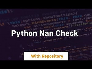 python nan check