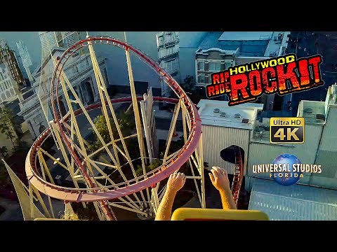June 2021 Hollywood Rip Ride Rockit Roller Coaster 4K POV Universal Studios Florida