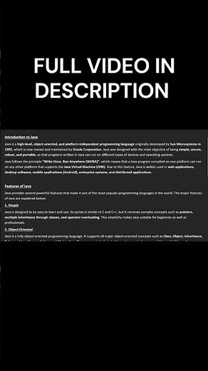 👉 What is Java? 🤔 | Java Basics #Shorts