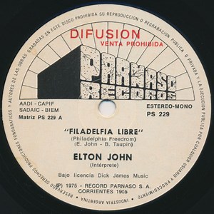 Elton John - Philadelphia Freedom