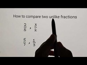 How to compare two unlike fractions | comparing fractions | Fractions | Ayushi teacher