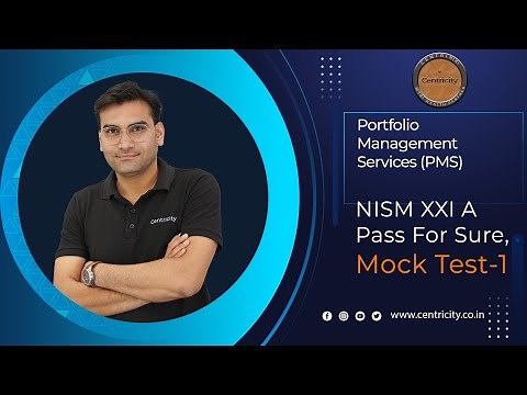 NISM XXI A - PMS Distributors Exam | Mock Test 1 #nism #pms