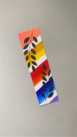 ✨Satisfying Bookmark Art✨Ep-31 | Tiny Art Therapy #art #shorts