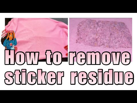 HOW TO REMOVE STICKER RESIDUE