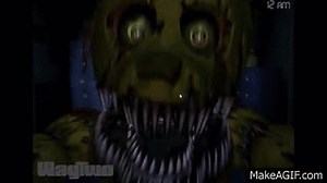 Nightmare springtrap jumpscare?! (FNAF 4) on Make a GIF