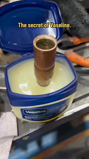 #vaseline is useful for keeping the #welding cup clean or reducing of friction for #grinding and faster | David P. McKinney