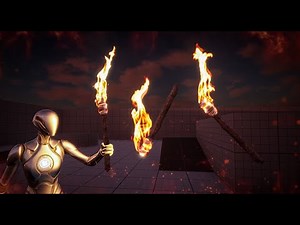 UE 5.5 Fire torch with Niagara and Houdini