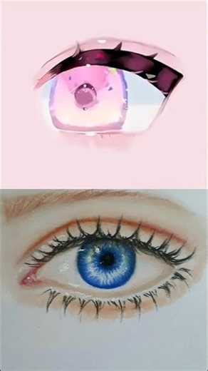 Eye loop I made | Dibujo de ojo realista a color
