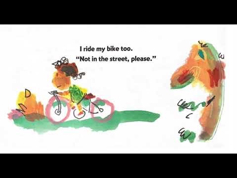 Mrs. Stout reads "The Hello, Goodbye Window" book