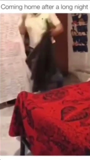 Coming home after a night out 😂. At least he got home 🤭🤣 #funny