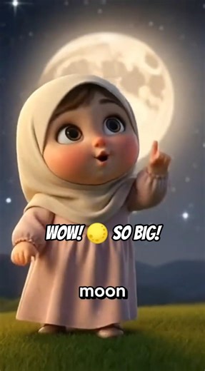 WOW! The Moon Is So Big & Bright 🌕✨ I Wanna Play Under The Stars #Shorts#Moon#NightSky#UnderTheStars