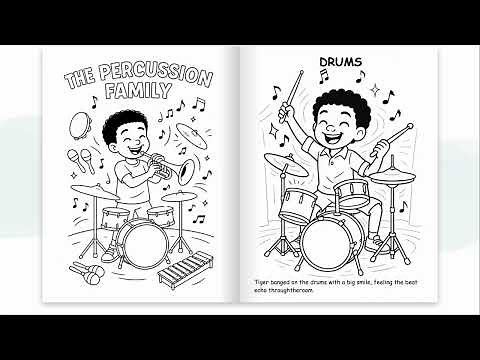 Tiger Explores the World of Music Coloring & Activity Book