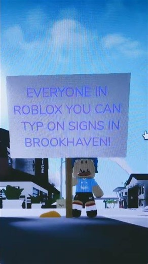 ALL ROBLOX PLAYERS YOU CAN TYP IN BROOKHAVEN SIGNS!