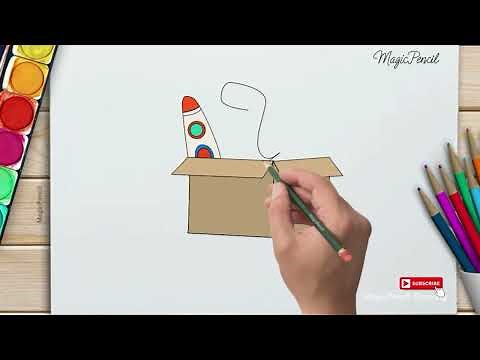 How to draw a toy box with Magic Pencil Drawings