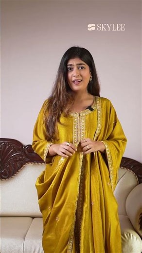 Wedding Vibe Outfit Under ₹1199 💛 | Elegant Yellow Kurta Set from Skylee