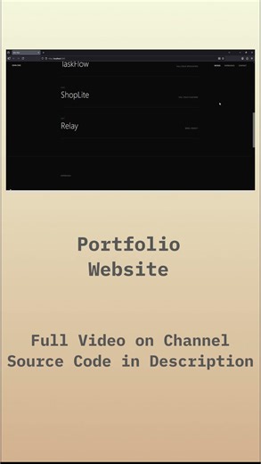 Personal Brand Developer Portfolio (Next.js + Tailwind) #portfolio #website #coding #react #next