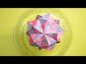【折り紙】簡単くすだま！【Easy origami】 Kusudama