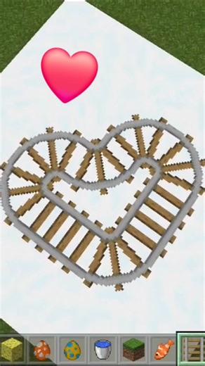 Minecraft❤️ rail Patari ke Hath banana bhi possible hai #shortvideo #minecraft