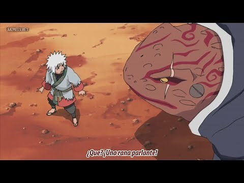 JIraiya conoce a Gamabunta | Naruto Shippuden | Sub español