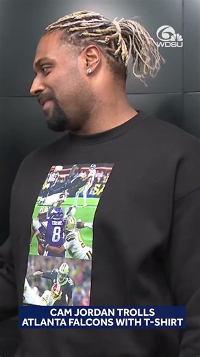 Cam Jordan trolls Atlanta Falcons with t-shirt