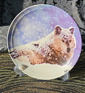 Wolf Themed Collectors Plate by Nobility. Made in Canada Circa 1989 - Etsy UK