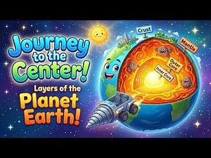 What's Inside the Earth? 🌏 Layers of the Earth (Crust, Mantle & Core) Explained for Kids!
