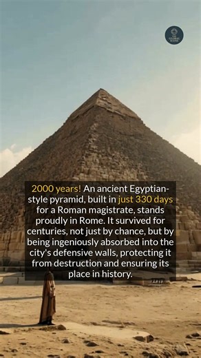 4.2K views | Discover the unexpected ancient Egyptian-style pyramid nestled in the heart of Rome. #ancient #history #archaeology | The Real Moment | Facebook